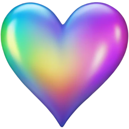 iridescent heart  emoji