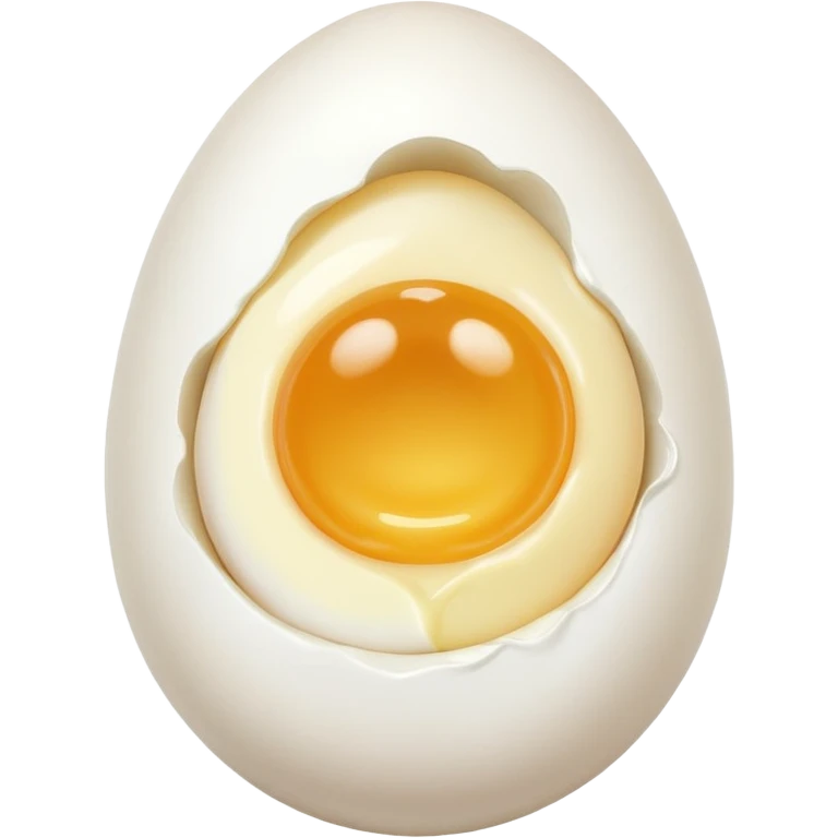 A peeled egg emoji