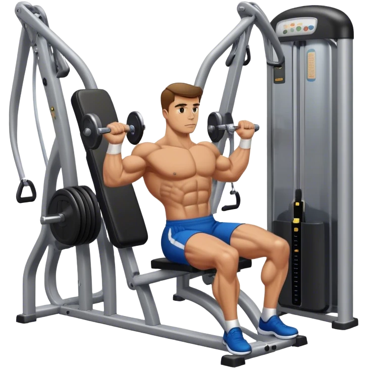 guy abductor-machine gym emoji