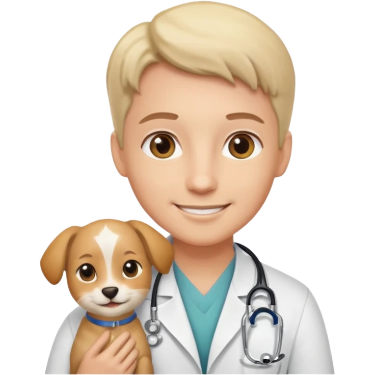 doctor with pet emoji