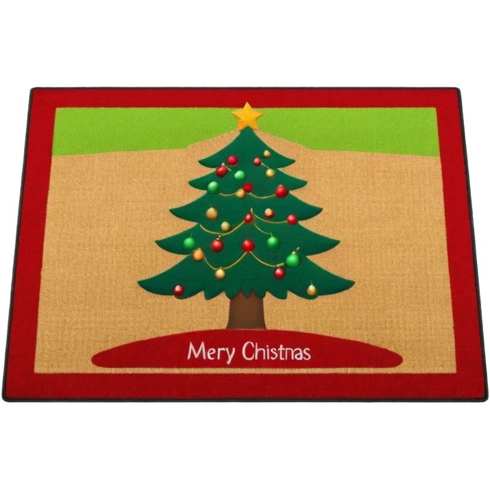 christmas doormat emoji