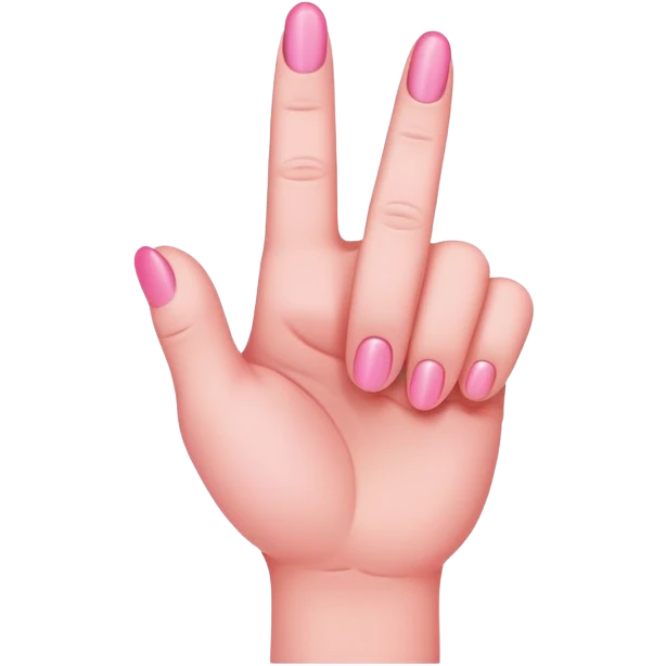 Pink middle finger  emoji