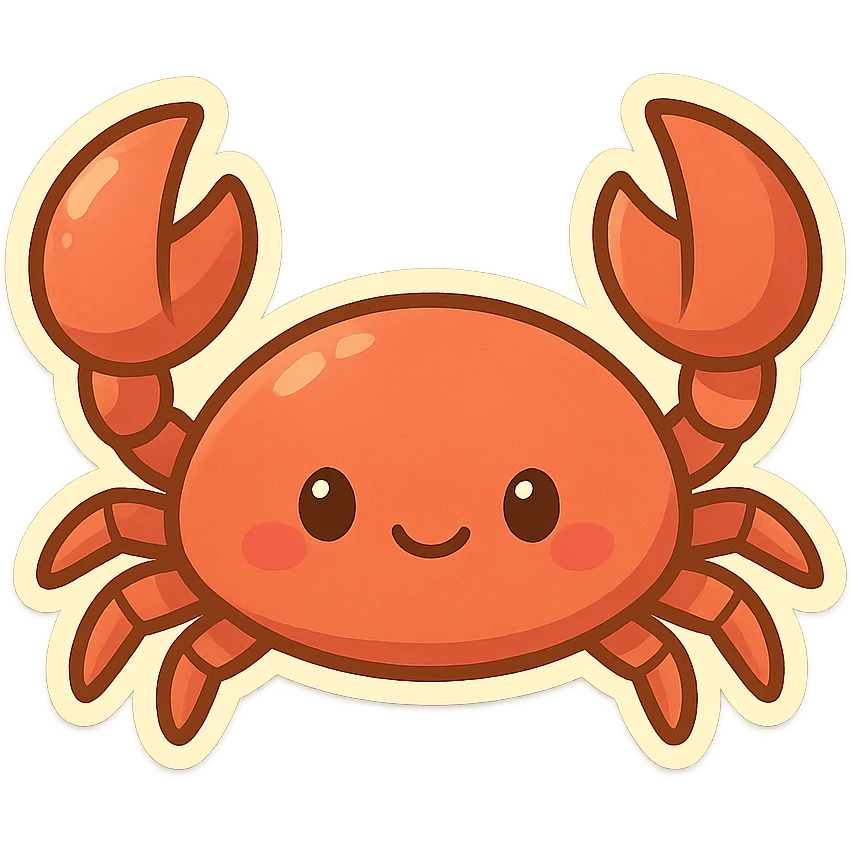 一只螃蟹 emoji