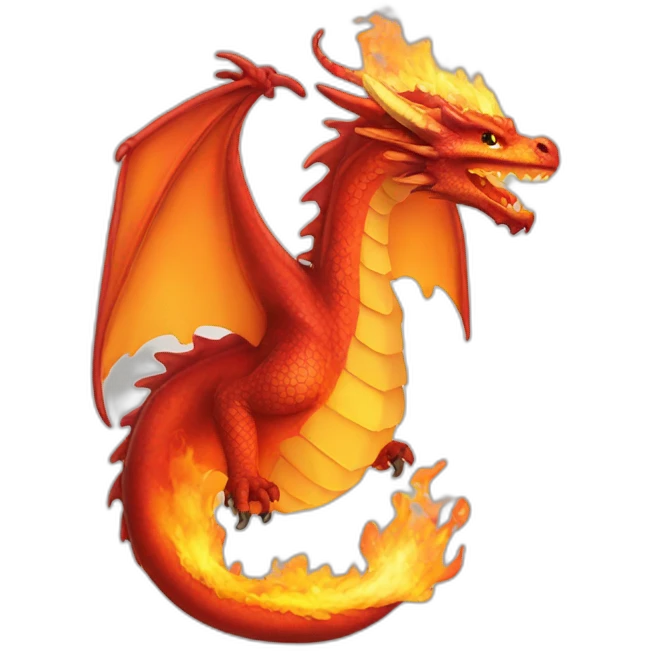 dragon on fire emoji