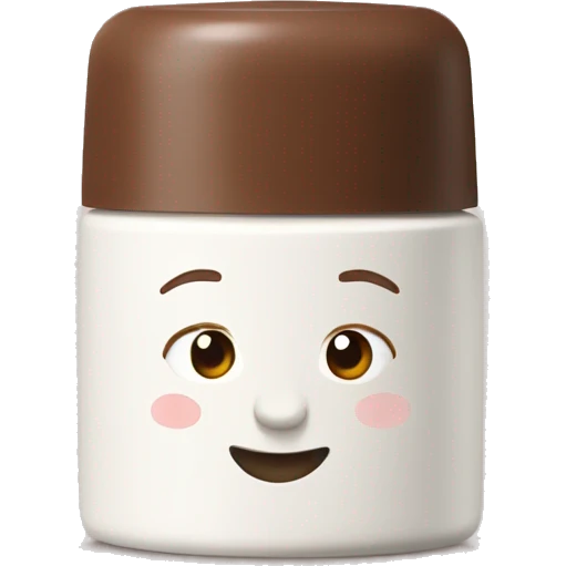 hand cream with brown lid emoji