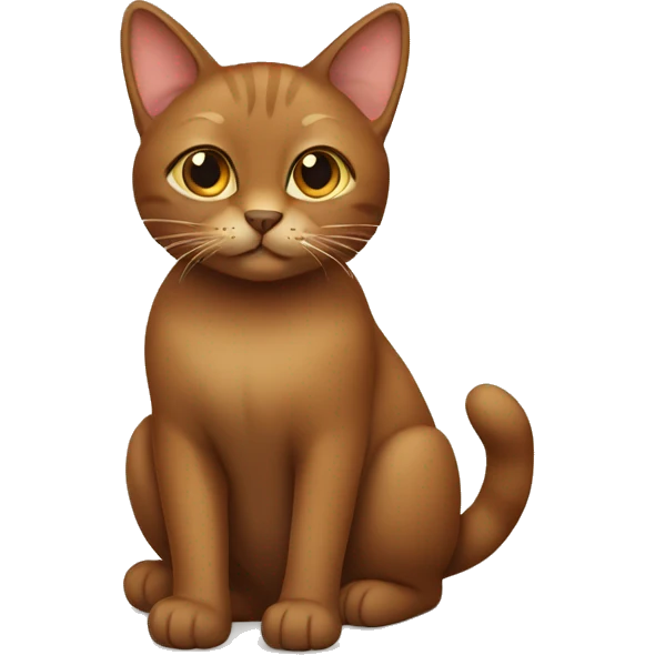 Brown cat emoji
