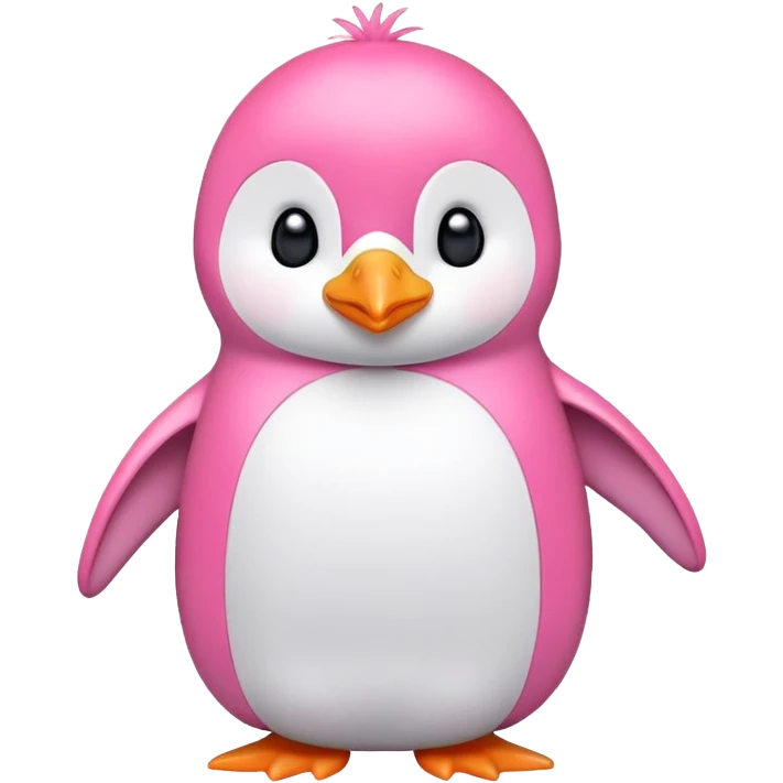 Boba pink penguin emoji