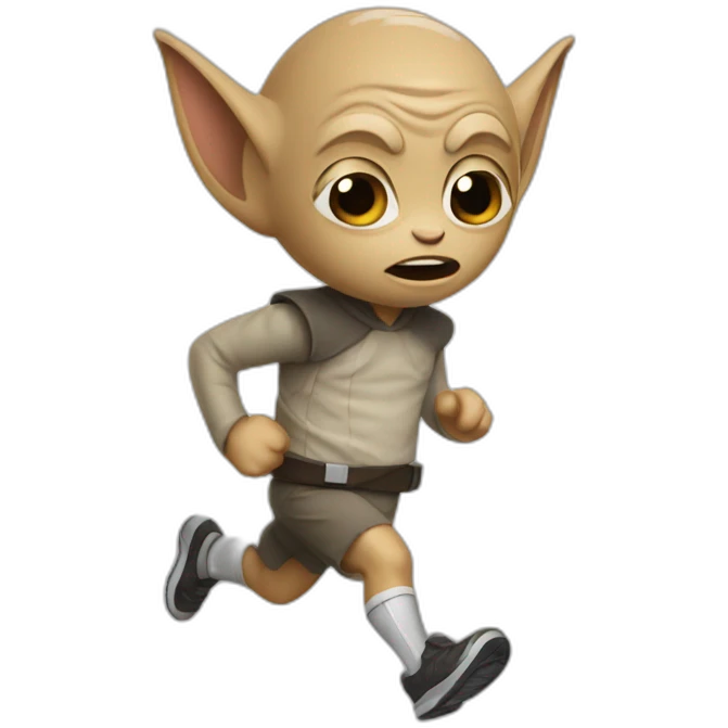 Grogu star wars jogging emoji