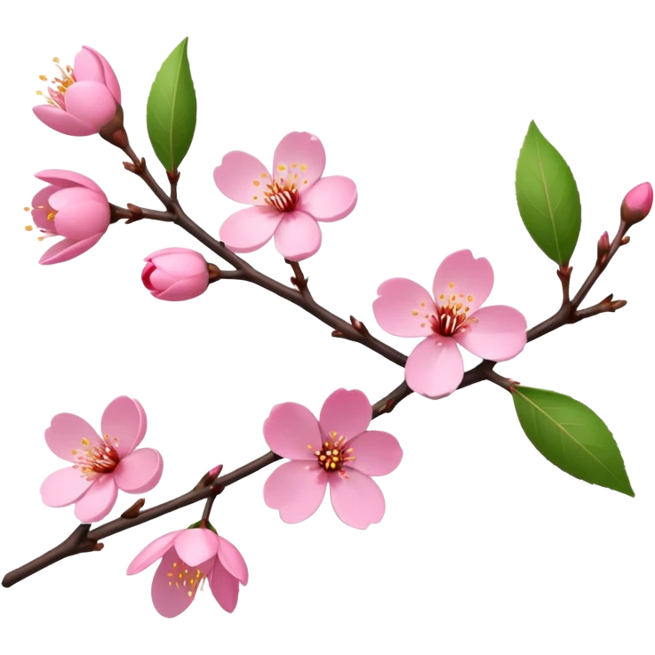 prunus triloba branch emoji