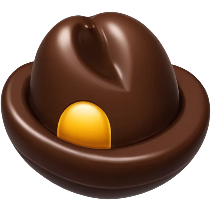 du chocolat emballé dans de l'aluminium emoji