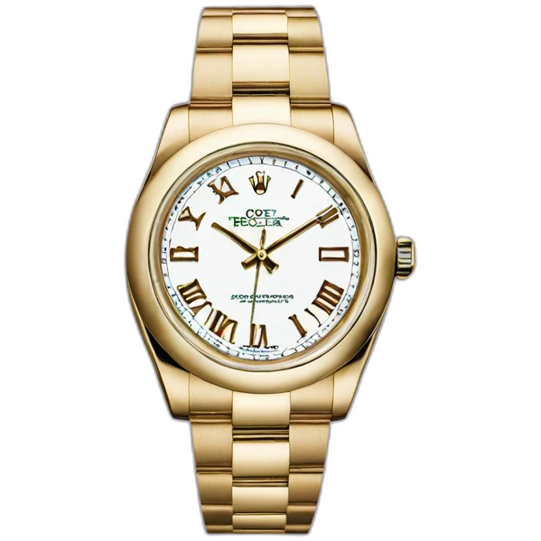 rolex watch with eggplant hand emoji
