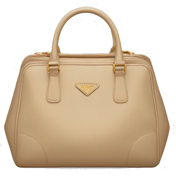 Beige Prada bag emoji