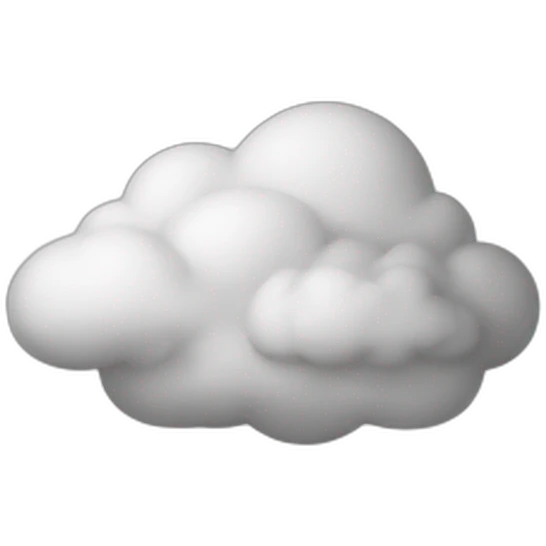 B&W cloud emoji