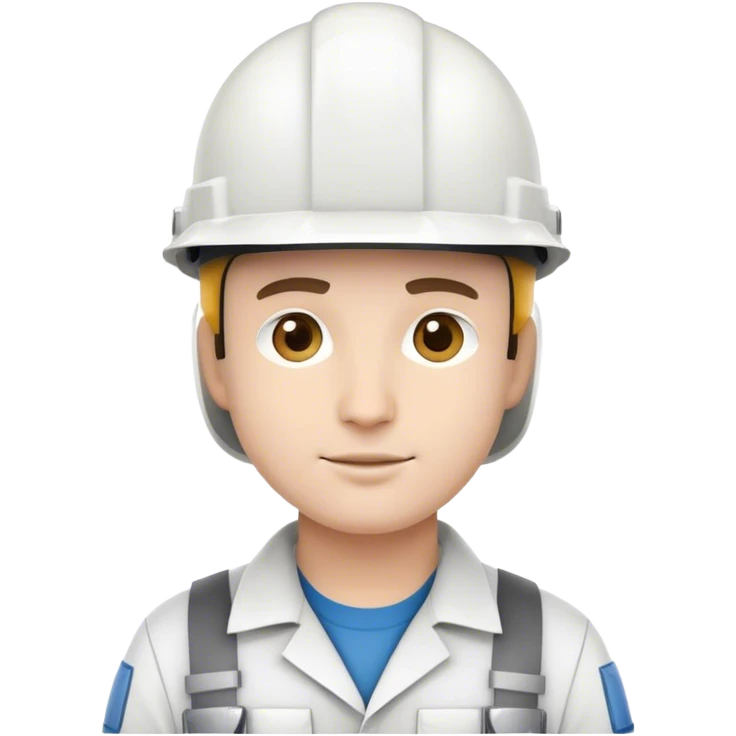 ingeniero con casco blanco  emoji