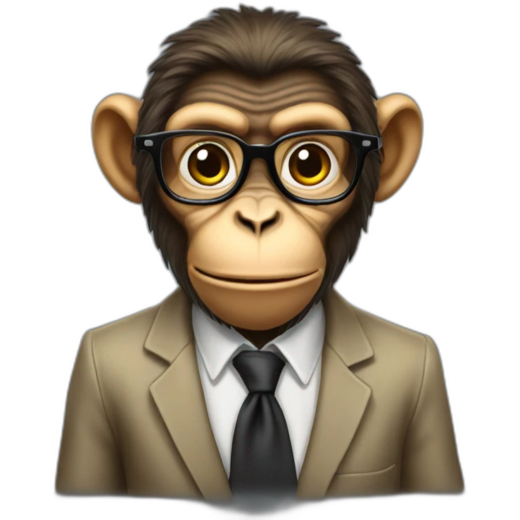 Genius-monkey emoji