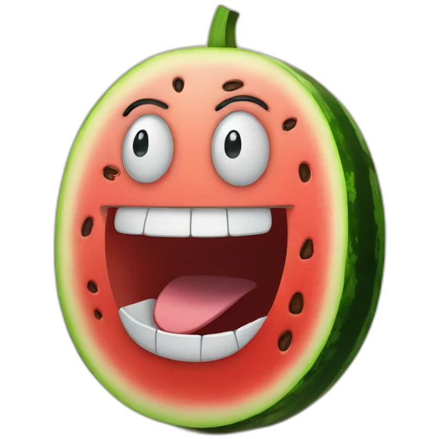 laughing watermelon emoji