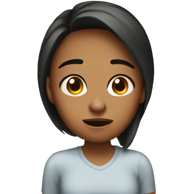 Embarassed girlfriend  emoji