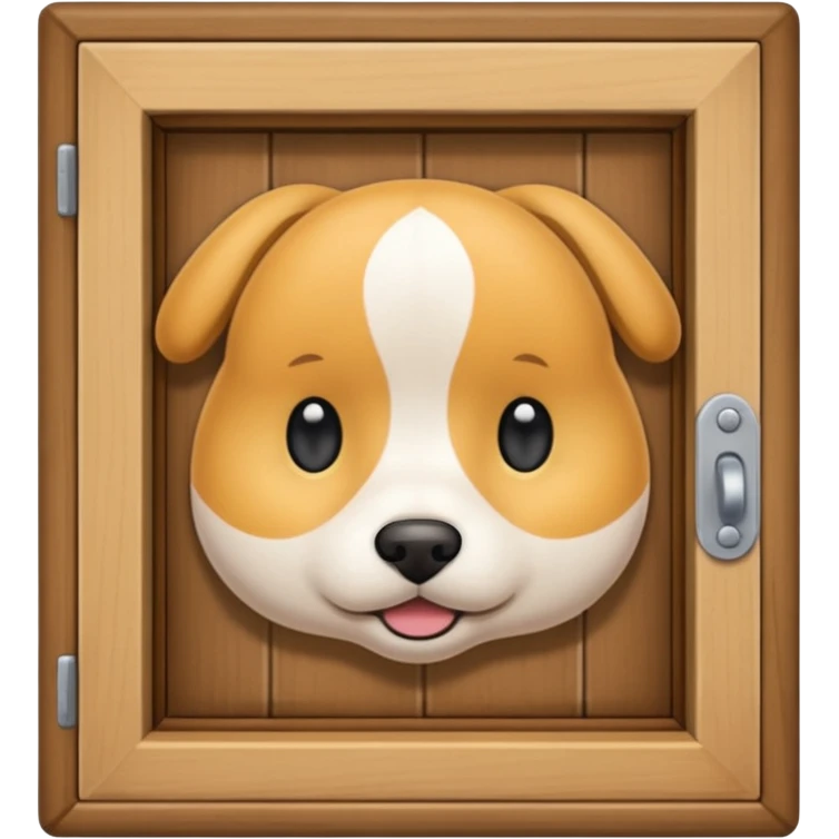a pet door nothing else is seen  emoji