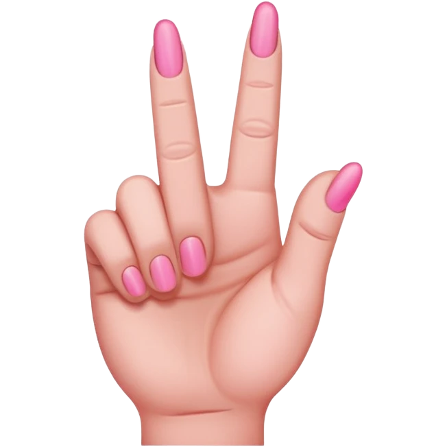 pink middle finger emoji