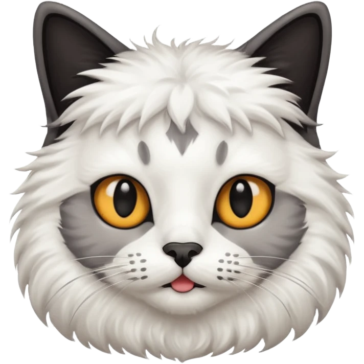 cat with black mustache emoji