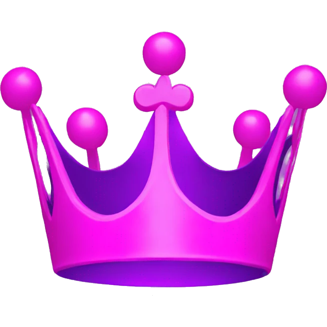 Neon Purple pink crown with the word FOUNDER on it emoji