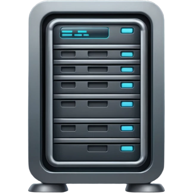 dark data server rack 3d emoji