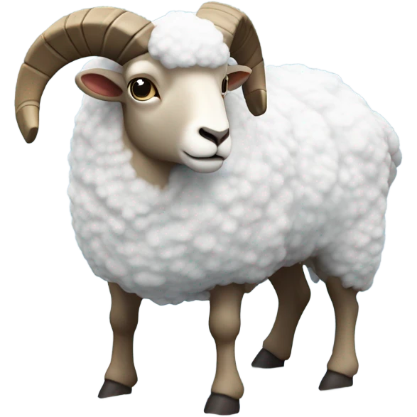 Ram in the snow emoji