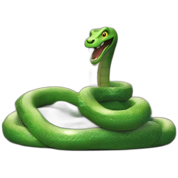 Signe de cléopatre avec un serpent à la place du bras emoji