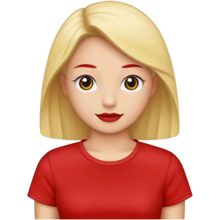 red crop t-shirt emoji