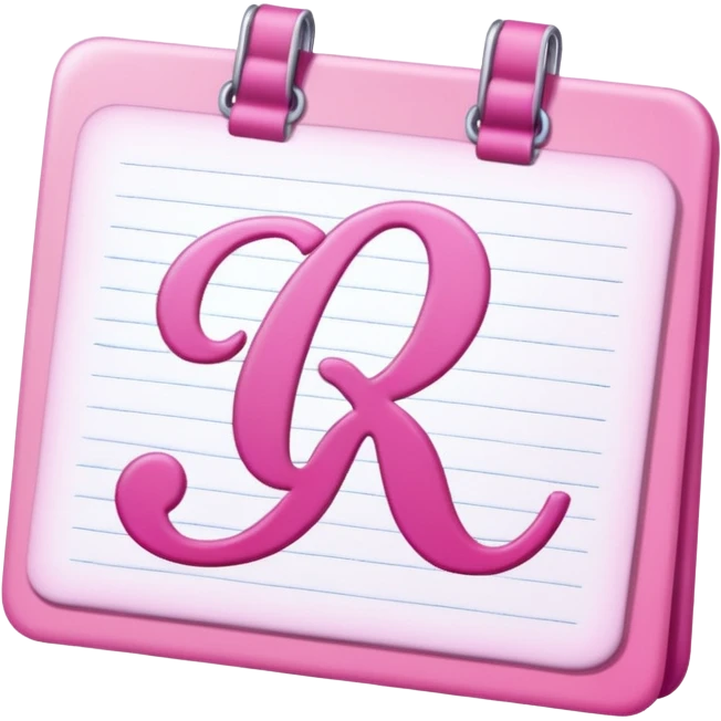 pink school grade card letter emoji
