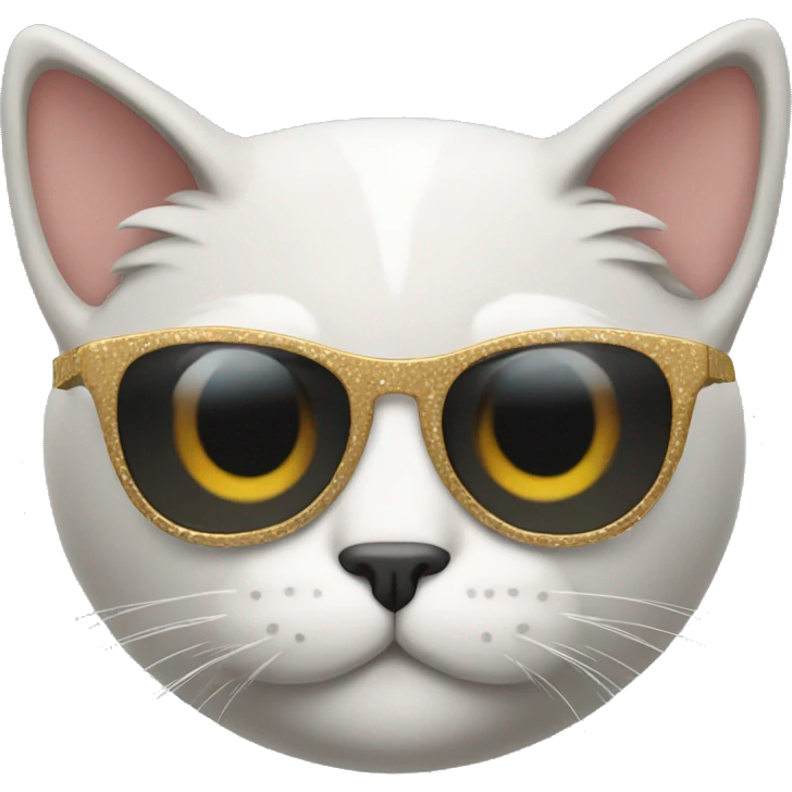 cat with fancy sunglasses emoji