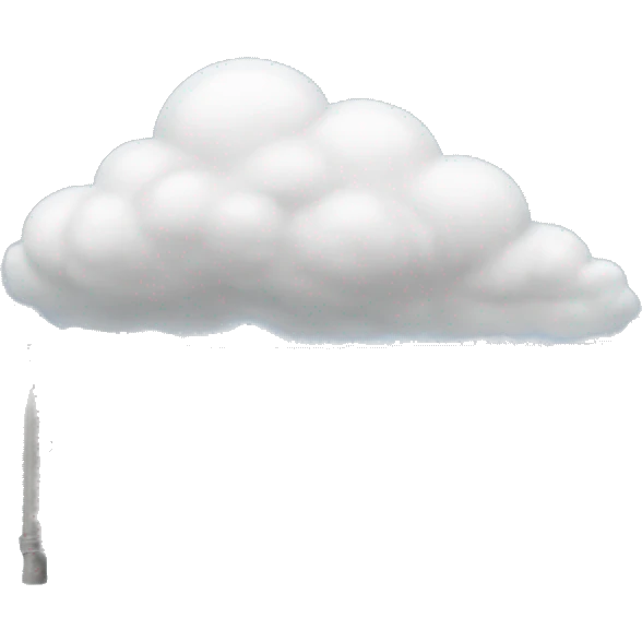 clouds with feet fencing emoji