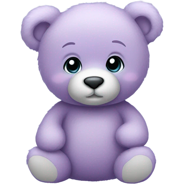 light purple teddy bear emoji