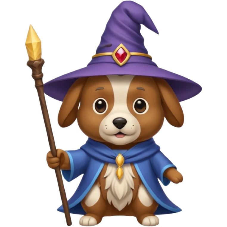 Dog wizard emoji