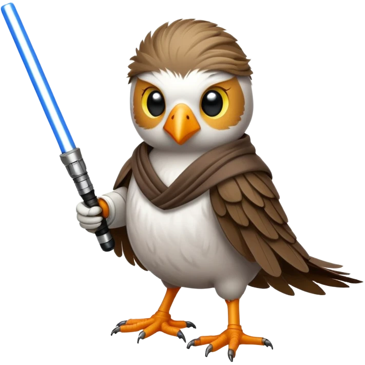 bird jedi that golfs emoji