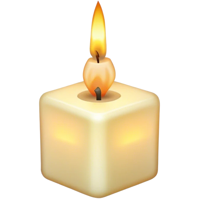 aesthetic cubic candle emoji