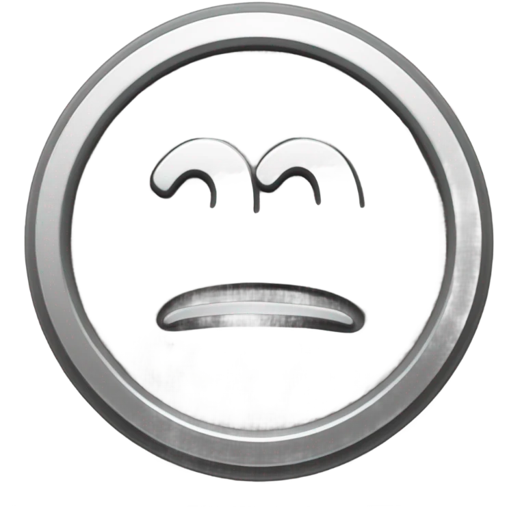 A silver coin that is engraved a number “100”, tiny, cute, simple, clay emoji