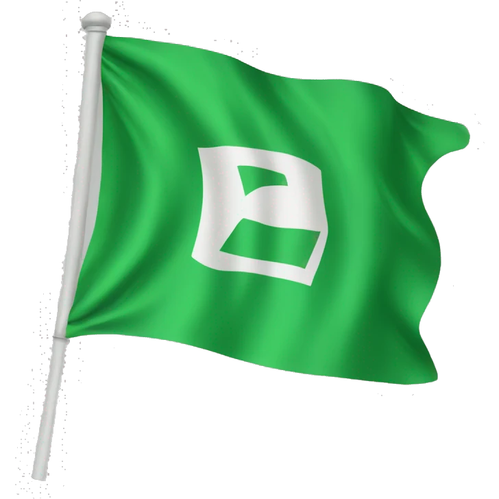 green flag emoji