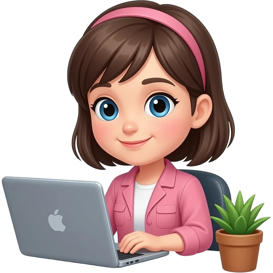 Dedicated girl working emoji