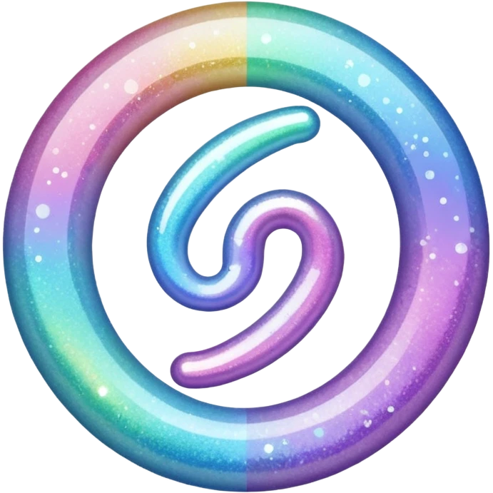 Glitter White Infinite emoji