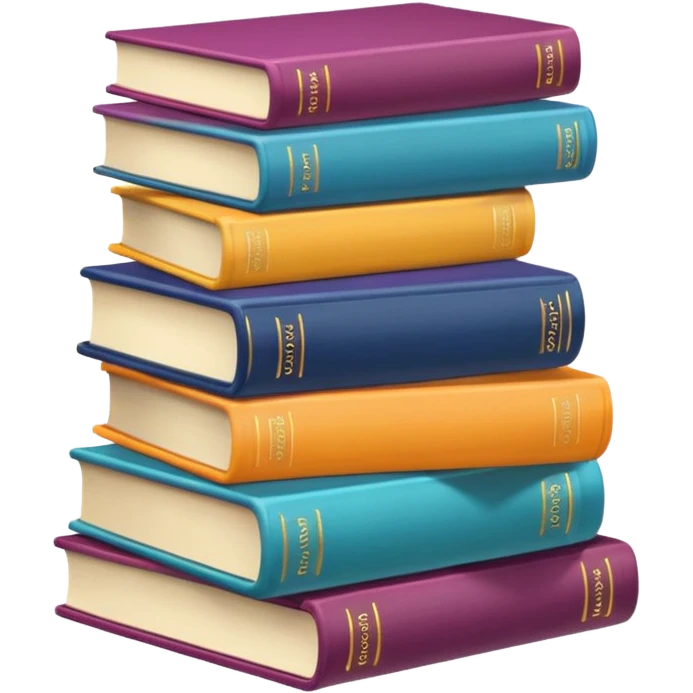 libros aesthetic de colores emoji