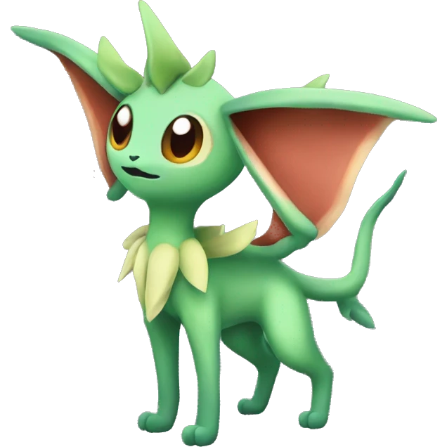 Leafeon-Flygon full body emoji