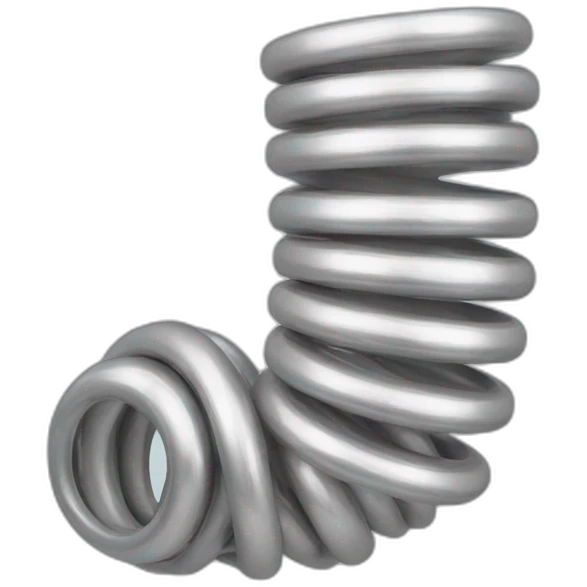 Silver Slinky toy emoji