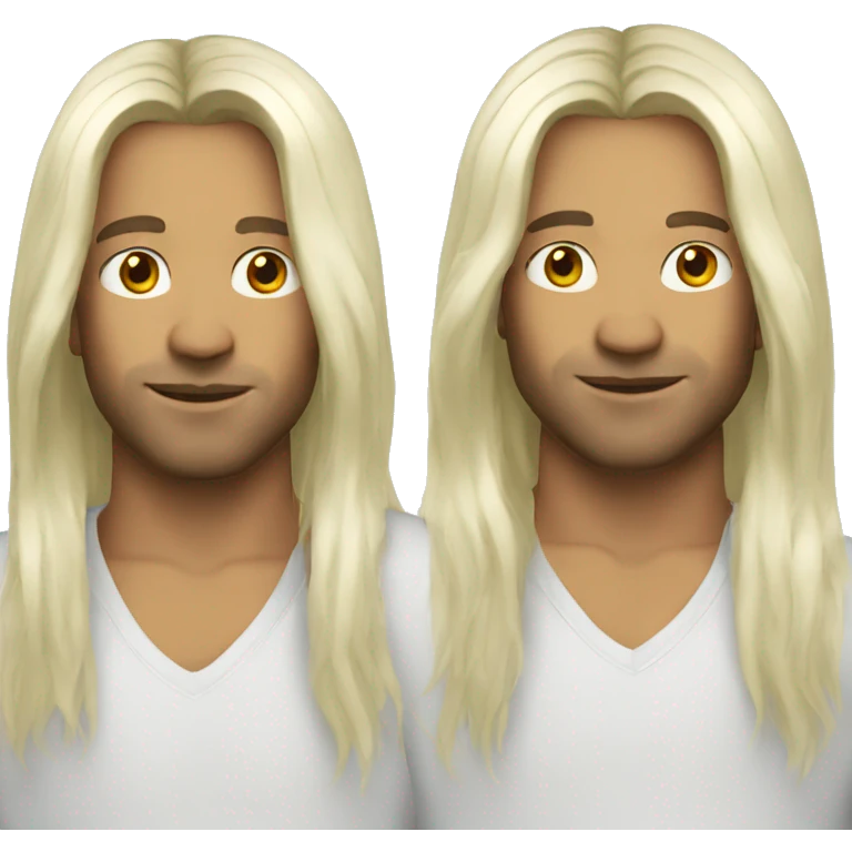 Sasha - men - white - long hair emoji