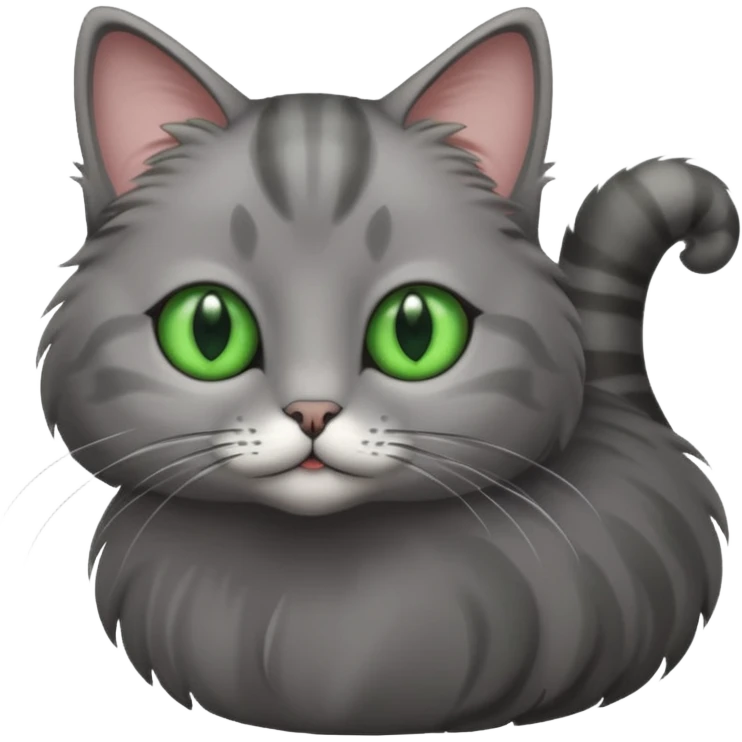 A gray cat emoji