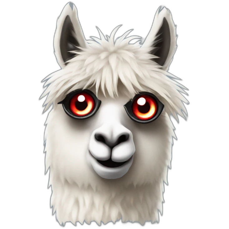 llama with sharingan emoji