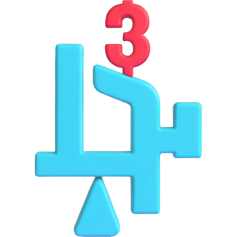 pricing symbol in turquoise, modern and playful emoji