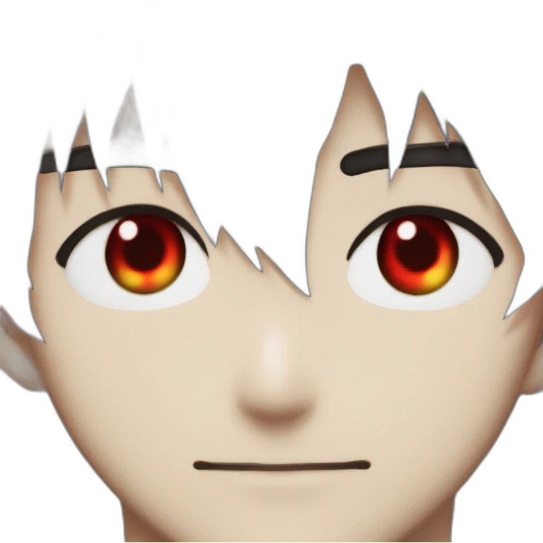 kaworu nagisa red eyes emoji
