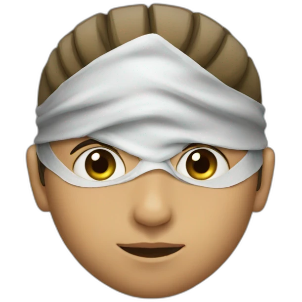 The face of a boy wearing a Palestinian mask  emoji