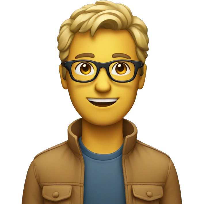 Film maker with glasses  emoji
